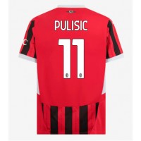 Stroje piłkarskie AC Milan Christian Pulisic #11 Koszulka Podstawowej 2024-25 Krótki Rękaw